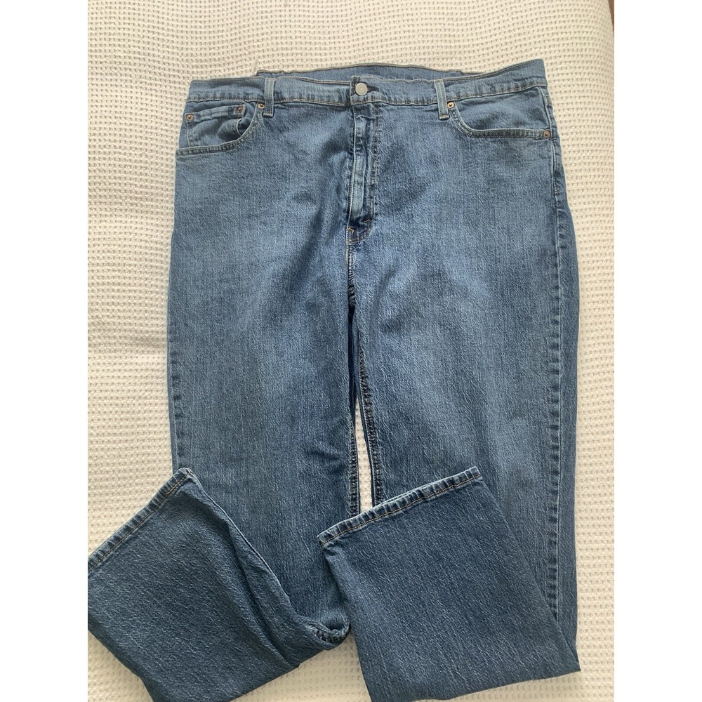 Levi's Men's Straight Jeans Blue 42x30 Cotton Blend 541 Athletic Fit Medium Wash